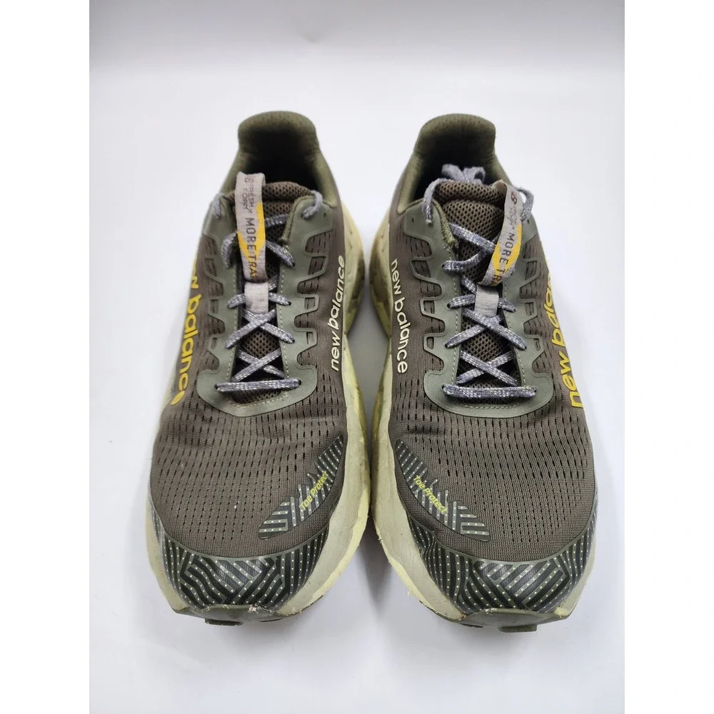 New Balance Fresh Foam More Trail v2 Olive Green Tan Vibram Sneakers